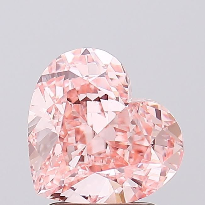 Loose Diamond - HEART 2.52ct Fancy Intense Pink VVS2: Loose Diamond - HEART 2.52ct Fancy Intense Pink VVS2 Source: This is a real non-mined Diamond that has been grown in a lab Shape: HEART Carats: 2.52 Color: Fancy Intense Pink Certification: IGI Video: