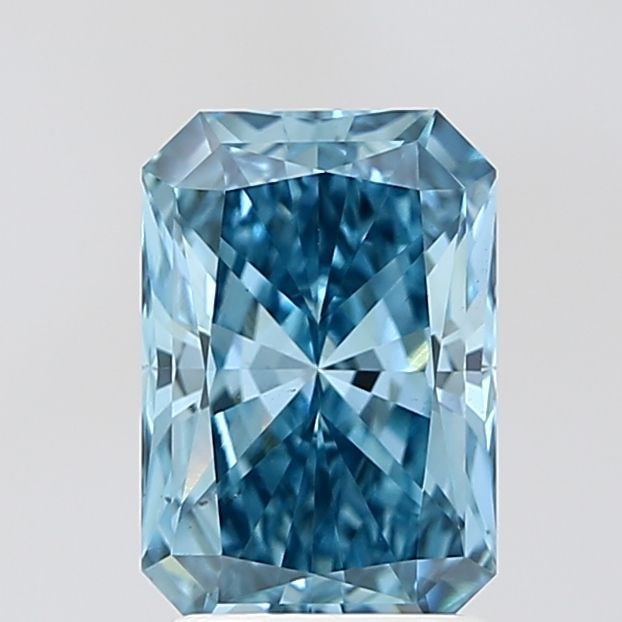 Loose Diamond - RADIANT 2.02ct Fancy Vivid Blue VS2: Loose Diamond - RADIANT 2.02ct Fancy Vivid Blue VS2 Source: This is a real non-mined Diamond that has been grown in a lab Shape: RADIANT Carats: 2.02 Color: Fancy Vivid Blue Certification: IGI Video: