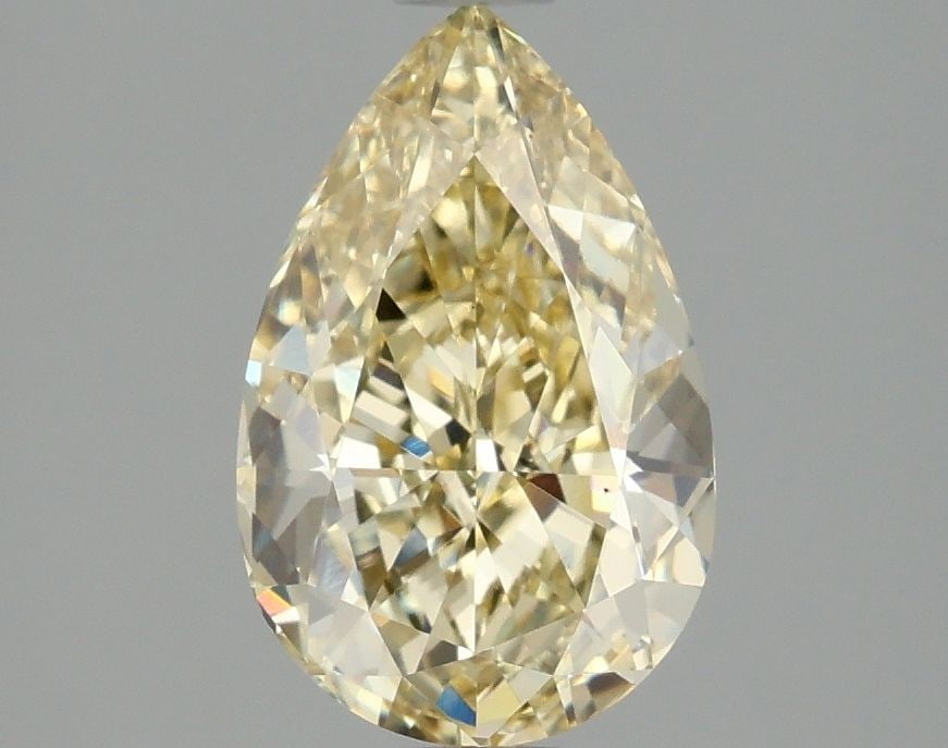 Loose Diamond - PEAR 2.06ct Fancy Intense Yellow VS1: Loose Diamond - PEAR 2.06ct Fancy Intense Yellow VS1 Source: This is a real non-mined Diamond that has been grown in a lab Shape: PEAR Carats: 2.06 Color: Fancy Intense Yellow Certification: IGI Video