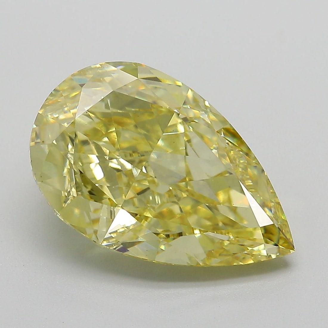 Loose Diamond - PEAR 6.5ct Fancy Intense Yellow VS1: Loose Diamond - PEAR 6.5ct Fancy Intense Yellow VS1 Source: This is a real non-mined Diamond that has been grown in a lab Shape: PEAR Carats: 6.5 Color: Fancy Intense Yellow Certification: IGI Video: