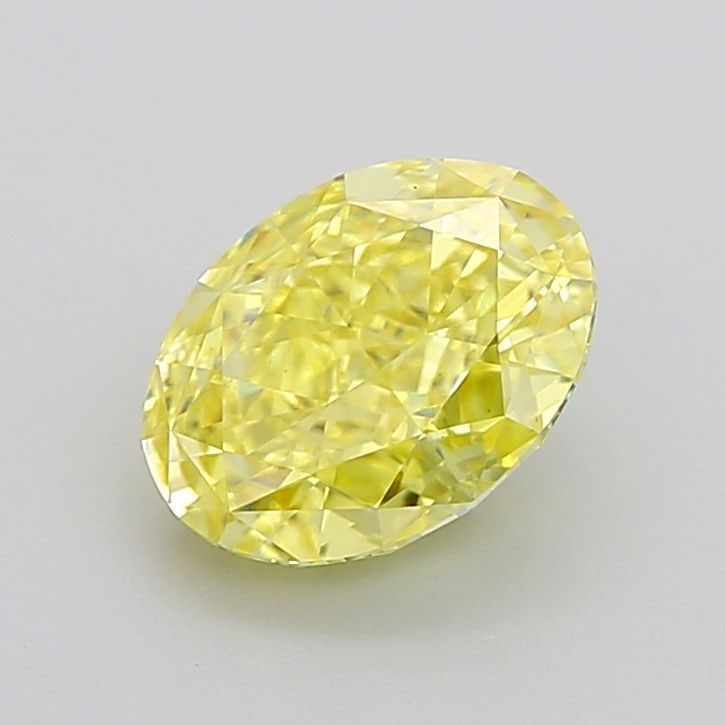 Loose Diamond - OVAL 2.17ct Fancy Intense Yellow VS1: Loose Diamond - OVAL 2.17ct Fancy Intense Yellow VS1 Source: This is a real non-mined Diamond that has been grown in a lab Shape: OVAL Carats: 2.17 Color: Fancy Intense Yellow Certification: IGI Video