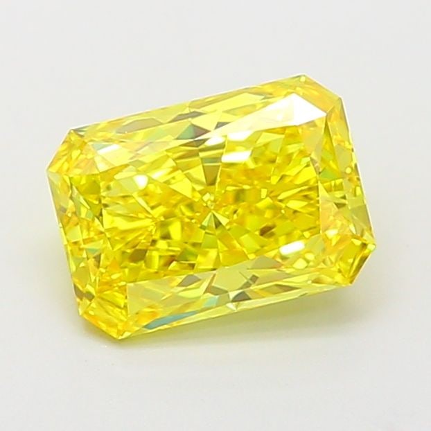 Loose Diamond - RADIANT 1.56ct Fancy Vivid Yellow VS1: Loose Diamond - RADIANT 1.56ct Fancy Vivid Yellow VS1 Source: This is a real non-mined Diamond that has been grown in a lab Shape: RADIANT Carats: 1.56 Color: Fancy Vivid Yellow Certification: IGI Vid