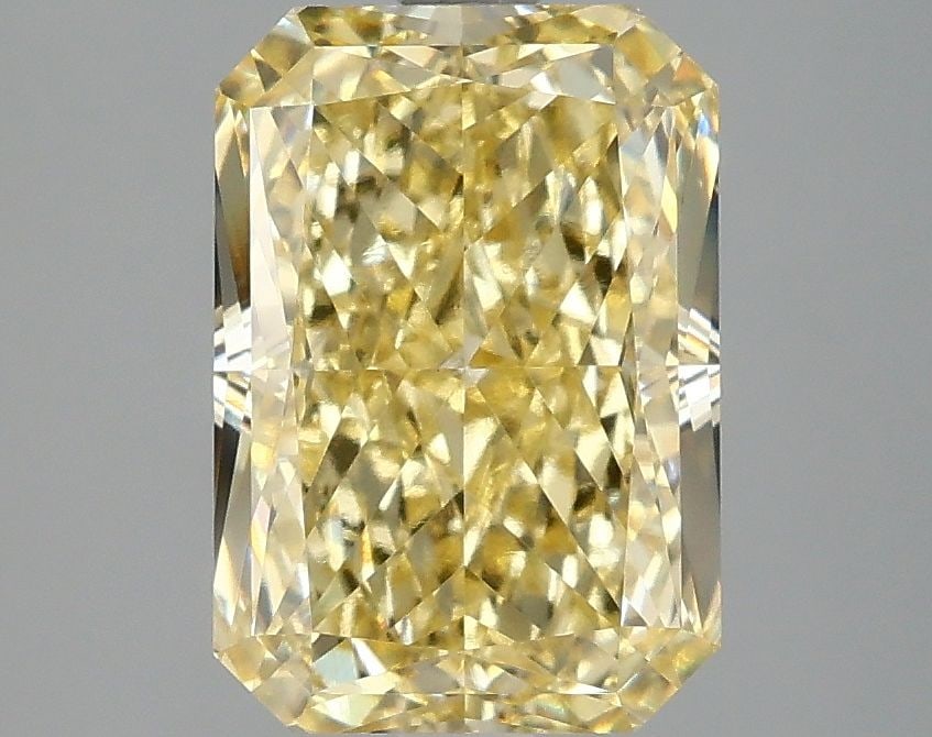 Loose Diamond - RADIANT 3.06ct Fancy Intense Yellow VVS2: Loose Diamond - RADIANT 3.06ct Fancy Intense Yellow VVS2 Source: This is a real non-mined Diamond that has been grown in a lab Shape: RADIANT Carats: 3.06 Color: Fancy Intense Yellow Certification: IG