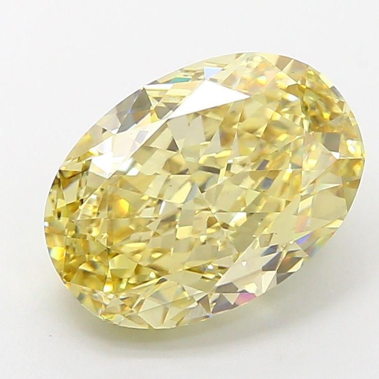 Loose Diamond - OVAL 5.02ct Fancy Intense Yellow VS2: Loose Diamond - OVAL 5.02ct Fancy Intense Yellow VS2 Source: This is a real non-mined Diamond that has been grown in a lab Shape: OVAL Carats: 5.02 Color: Fancy Intense Yellow Certification: IGI Video