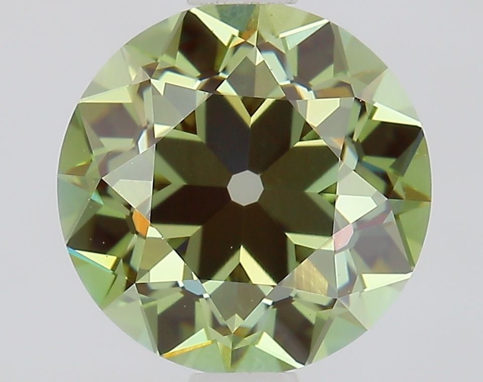 Loose Diamond - EUROPEAN CUT 1.44ct Fancy Vivid Green VS1: Loose Diamond - EUROPEAN CUT 1.44ct Fancy Vivid Green VS1 Source: This is a real non-mined Diamond that has been grown in a lab Shape: EUROPEAN CUT Carats: 1.44 Color: Fancy Vivid Green Certification: