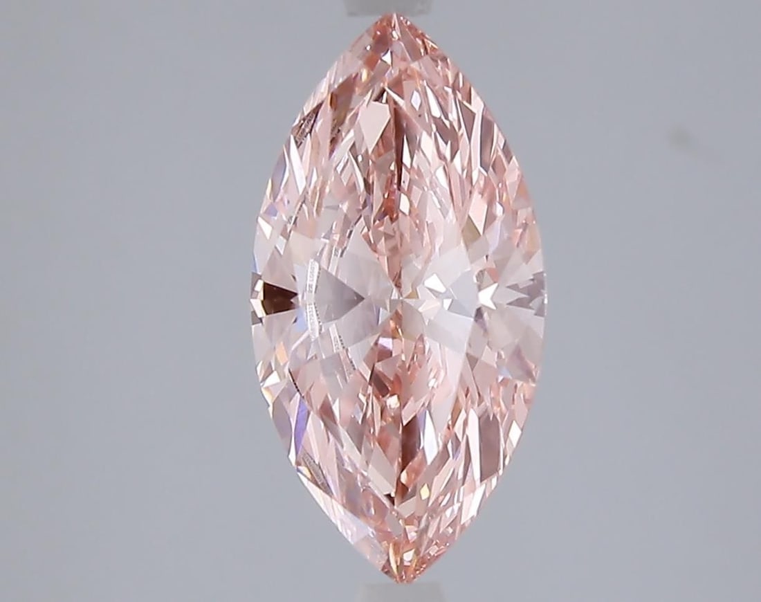 Loose Diamond - MARQUISE 2.1ct Fancy Vivid Pink VS1: Loose Diamond - MARQUISE 2.1ct Fancy Vivid Pink VS1 Source: This is a real non-mined Diamond that has been grown in a lab Shape: MARQUISE Carats: 2.1 Color: Fancy Vivid Pink Certification: IGI Video: