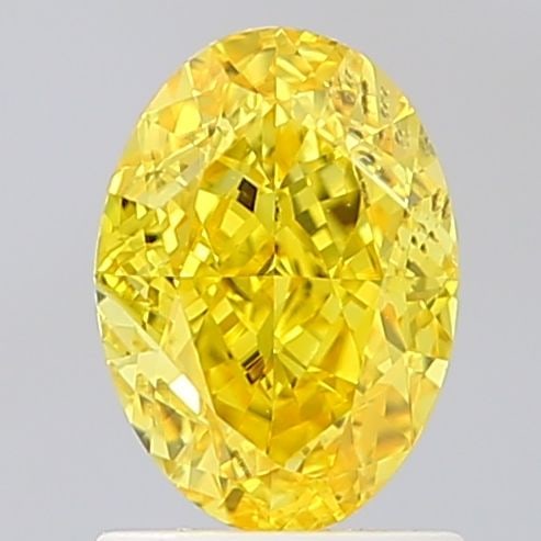 Loose Diamond - OVAL 1.52ct Fancy Vivid Yellow SI1: Loose Diamond - OVAL 1.52ct Fancy Vivid Yellow SI1 Source: This is a real non-mined Diamond that has been grown in a lab Shape: OVAL Carats: 1.52 Color: Fancy Vivid Yellow Certification: IGI Video: