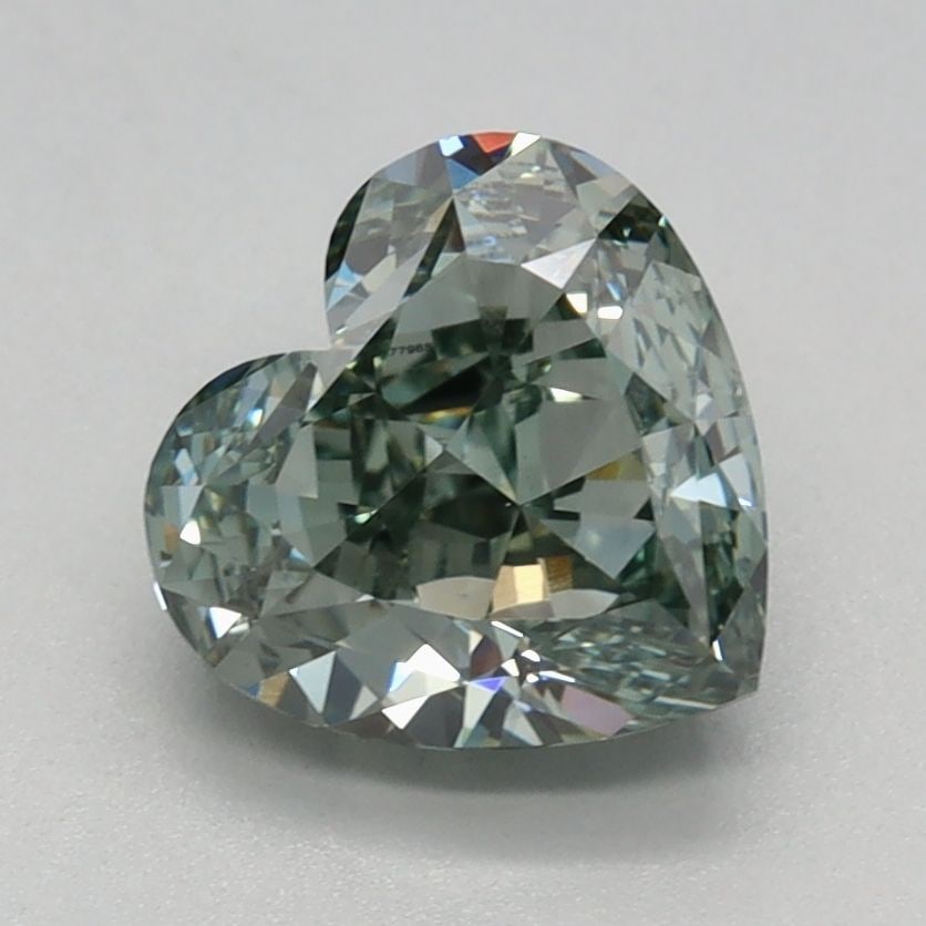 Loose Diamond - HEART 1.57ct Fancy Intense Green VS1: Loose Diamond - HEART 1.57ct Fancy Intense Green VS1 Source: This is a real non-mined Diamond that has been grown in a lab Shape: HEART Carats: 1.57 Color: Fancy Intense Green Certification: IGI Video