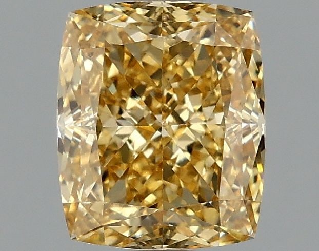 Loose Diamond - CUSHION MODIFIED 1.54ct Fancy Intense Yellow VVS2: Loose Diamond - CUSHION MODIFIED 1.54ct Fancy Intense Yellow VVS2 Source: This is a real non-mined Diamond that has been grown in a lab Shape: CUSHION MODIFIED Carats: 1.54 Color: Fancy Intense Yellow