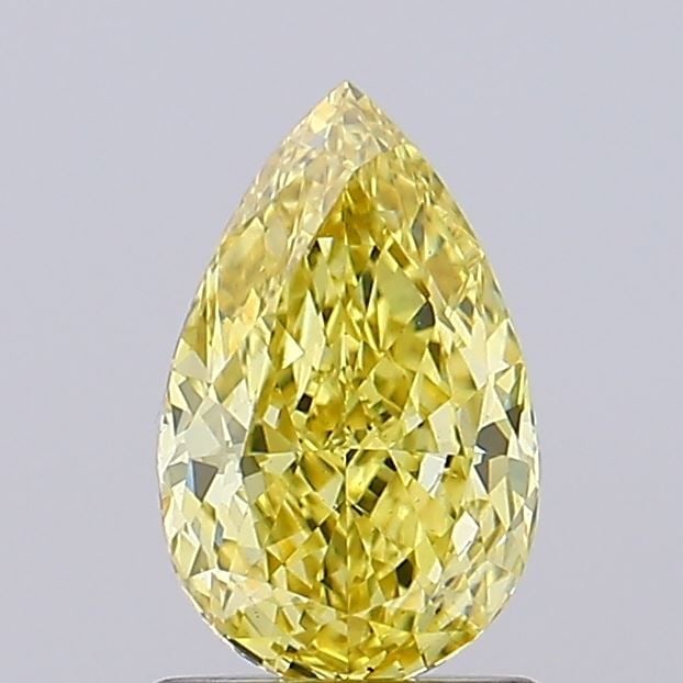 Loose Diamond - PEAR 1.02ct Fancy Vivid Yellow VS1: Loose Diamond - PEAR 1.02ct Fancy Vivid Yellow VS1 Source: This is a real non-mined Diamond that has been grown in a lab Shape: PEAR Carats: 1.02 Color: Fancy Vivid Yellow Certification: NONE Video: