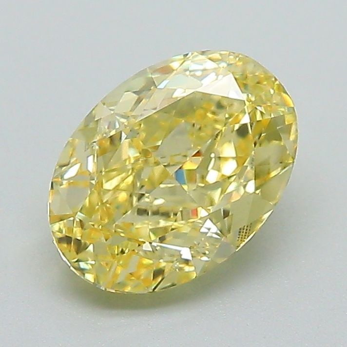 Loose Diamond - OVAL 1.42ct Fancy Intense Yellow VVS2: Loose Diamond - OVAL 1.42ct Fancy Intense Yellow VVS2 Source: This is a real non-mined Diamond that has been grown in a lab Shape: OVAL Carats: 1.42 Color: Fancy Intense Yellow Certification: IGI Vide
