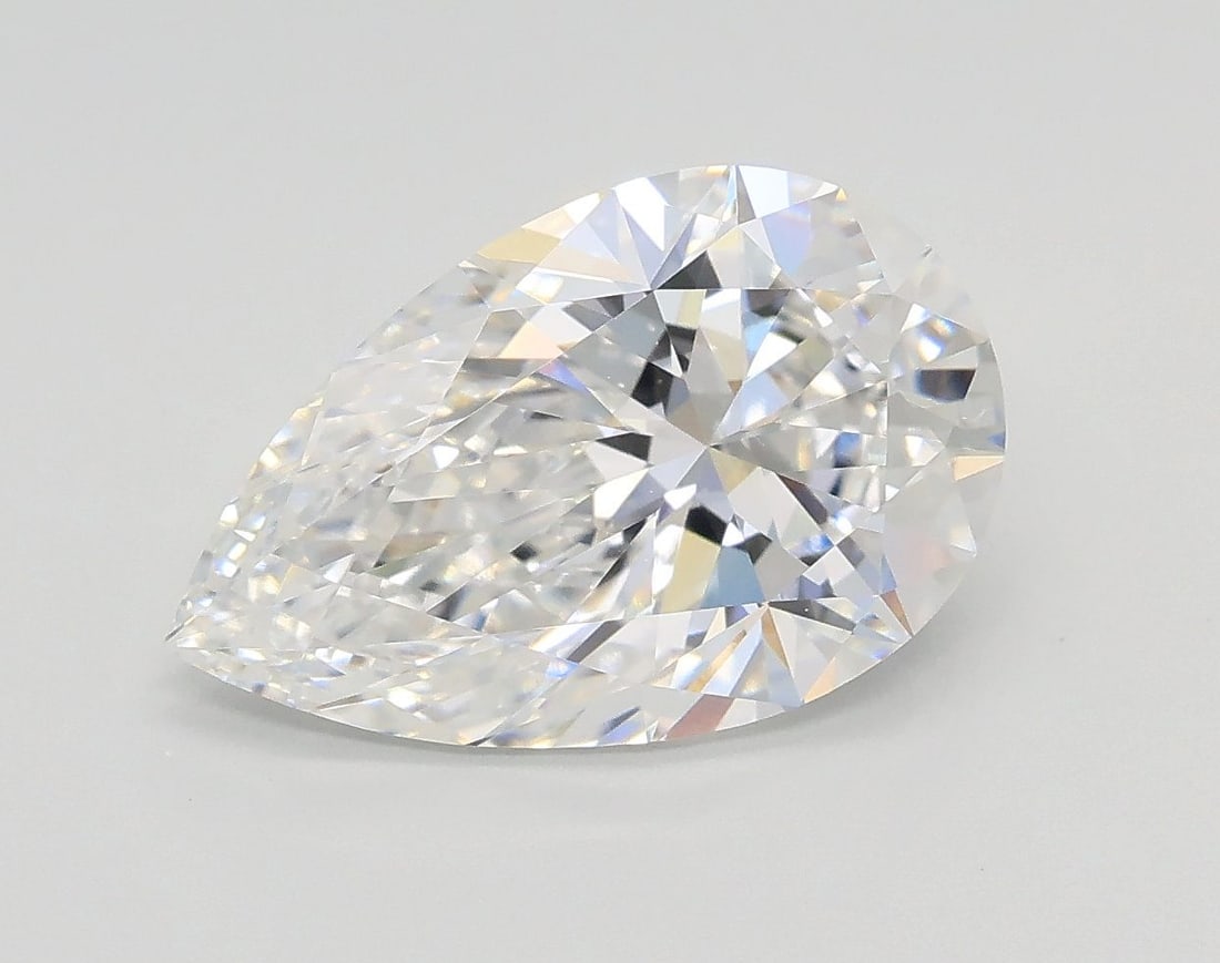 Loose Diamond - PEAR 2.5ct D VS2: Loose Diamond - PEAR 2.5ct D VS2 Source: This is a real non-mined Diamond that has been grown in a lab Shape: PEAR Carats: 2.5 Color: D Clarity: VS2 Certification: GIA Video: