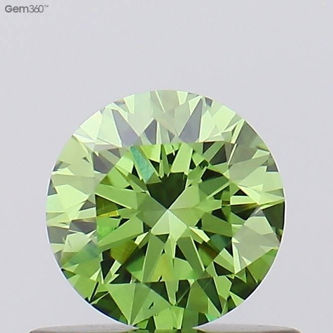 Loose Diamond - ROUND 0.26ct Fancy Vivid Green VS2 (1 of 1)