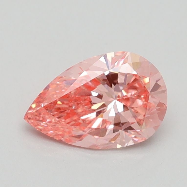 Loose Diamond - PEAR 0.82ct Fancy Vivid Pink VS1: Loose Diamond - PEAR 0.82ct Fancy Vivid Pink VS1 Source: This is a real non-mined Diamond that has been grown in a lab Shape: PEAR Carats: 0.82 Color: Fancy Vivid Pink Certification: IGI Video: