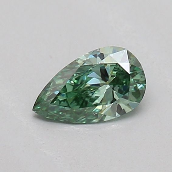 Loose Diamond - PEAR 0.16ct Fancy Vivid Green VS1: Loose Diamond - PEAR 0.16ct Fancy Vivid Green VS1 Source: This is a real non-mined Diamond that has been grown in a lab Shape: PEAR Carats: 0.16 Color: Fancy Vivid Green Certification: IGI Video: