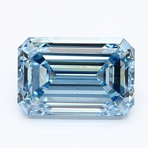 Loose Diamond - EMERALD 1.23ct Fancy Vivid Blue VS2: Loose Diamond - EMERALD 1.23ct Fancy Vivid Blue VS2 Source: This is a real non-mined Diamond that has been grown in a lab Shape: EMERALD Carats: 1.23 Color: Fancy Vivid Blue Certification: IGI The Dia