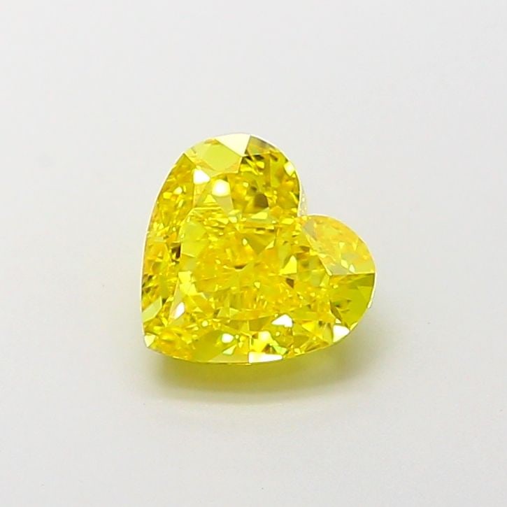Loose Diamond - HEART 1.57ct Fancy Vivid Yellow VVS2: Loose Diamond - HEART 1.57ct Fancy Vivid Yellow VVS2 Source: This is a real non-mined Diamond that has been grown in a lab Shape: HEART Carats: 1.57 Color: Fancy Vivid Yellow Certification: IGI Video: