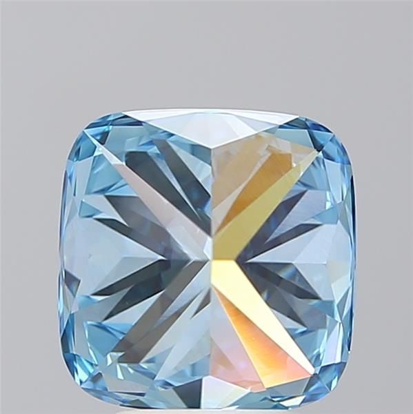 Loose Diamond - CUSHION BRILLIANT 3.8ct Fancy Vivid Blue VS1: Loose Diamond - CUSHION BRILLIANT 3.8ct Fancy Vivid Blue VS1 Source: This is a real non-mined Diamond that has been grown in a lab Shape: CUSHION BRILLIANT Carats: 3.8 Color: Fancy Vivid Blue Certific