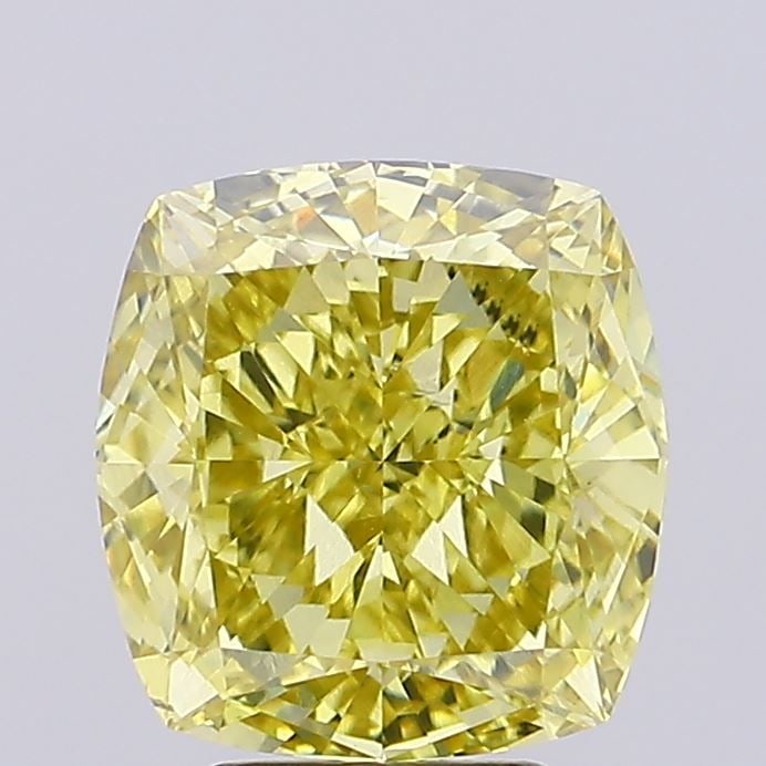 Loose Diamond - CUSHION BRILLIANT 5.1ct Fancy Yellow VS1: Loose Diamond - CUSHION BRILLIANT 5.1ct Fancy Yellow VS1 Source: This is a real non-mined Diamond that has been grown in a lab Shape: CUSHION BRILLIANT Carats: 5.1 Color: Fancy Yellow Certification: N