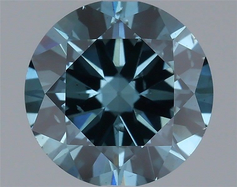 Loose Diamond - ROUND 1.02ct Fancy Deep Greenish Blue SI2: Loose Diamond - ROUND 1.02ct Fancy Deep Greenish Blue SI2 Source: This is a real non-mined Diamond that has been grown in a lab Shape: ROUND Carats: 1.02 Color: Fancy Deep Greenish Blue Certification: