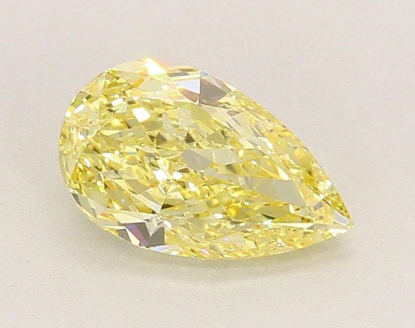 Loose Diamond - PEAR 1.58ct Fancy Intense Yellow VS1: Loose Diamond - PEAR 1.58ct Fancy Intense Yellow VS1 Source: This is a real non-mined Diamond that has been grown in a lab Shape: PEAR Carats: 1.58 Color: Fancy Intense Yellow Certification: IGI Video