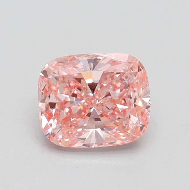 Loose Diamond - CUSHION BRILLIANT 1.0ct Fancy Vivid Pink VS2: Loose Diamond - CUSHION BRILLIANT 1.0ct Fancy Vivid Pink VS2 Source: This is a real non-mined Diamond that has been grown in a lab Shape: CUSHION BRILLIANT Carats: 1.0 Color: Fancy Vivid Pink Certific