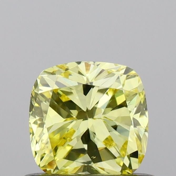 Loose Diamond - CUSHION BRILLIANT 0.56ct Fancy Intense Yellow VS2: Loose Diamond - CUSHION BRILLIANT 0.56ct Fancy Intense Yellow VS2 Source: This is a real non-mined Diamond that has been grown in a lab Shape: CUSHION BRILLIANT Carats: 0.56 Color: Fancy Intense Yello