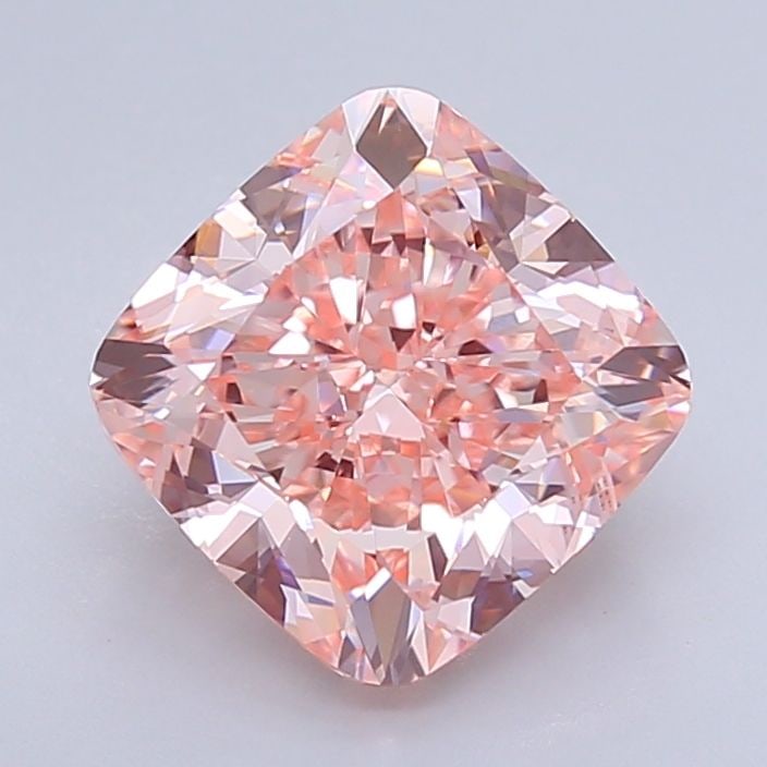 Loose Diamond - CUSHION BRILLIANT 4.0ct Fancy Vivid Pink VVS2: Loose Diamond - CUSHION BRILLIANT 4.0ct Fancy Vivid Pink VVS2 Source: This is a real non-mined Diamond that has been grown in a lab Shape: CUSHION BRILLIANT Carats: 4.0 Color: Fancy Vivid Pink Certifi