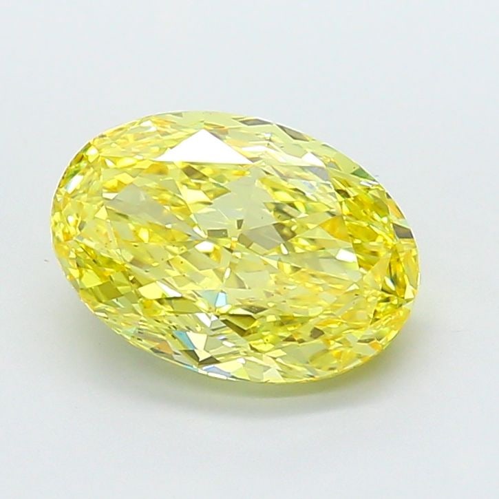 Loose Diamond - OVAL 5.04ct Fancy Vivid Yellow VS1: Loose Diamond - OVAL 5.04ct Fancy Vivid Yellow VS1 Source: This is a real non-mined Diamond that has been grown in a lab Shape: OVAL Carats: 5.04 Color: Fancy Vivid Yellow Certification: IGI Video: