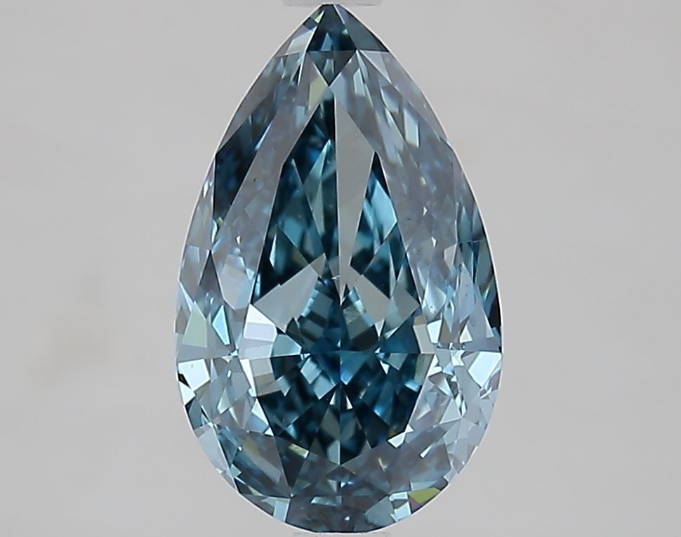 Loose Diamond - PEAR 2.55ct Fancy Vivid Blue VS1: Loose Diamond - PEAR 2.55ct Fancy Vivid Blue VS1 Source: This is a real non-mined Diamond that has been grown in a lab Shape: PEAR Carats: 2.55 Color: Fancy Vivid Blue Certification: IGI Video: