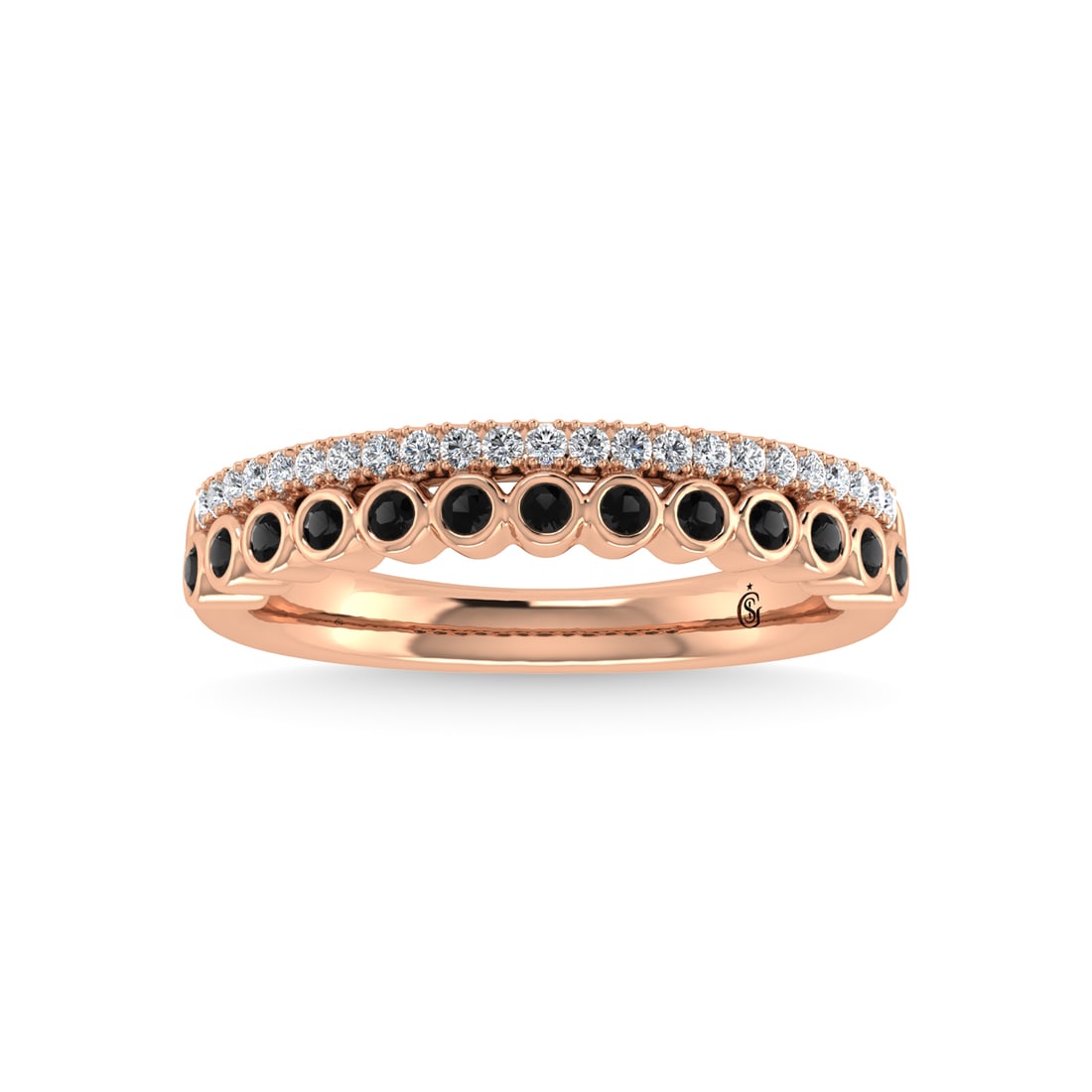 14K Rose Gold Diamond 1/3 Ct.Tw. Stackable Band (1 of 4)