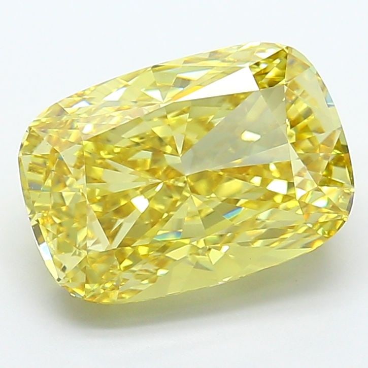 Loose Diamond - CUSHION MODIFIED 9.06ct Fancy Vivid Yellow VS1: Loose Diamond - CUSHION MODIFIED 9.06ct Fancy Vivid Yellow VS1 Source: This is a real non-mined Diamond that has been grown in a lab Shape: CUSHION MODIFIED Carats: 9.06 Color: Fancy Vivid Yellow Cert