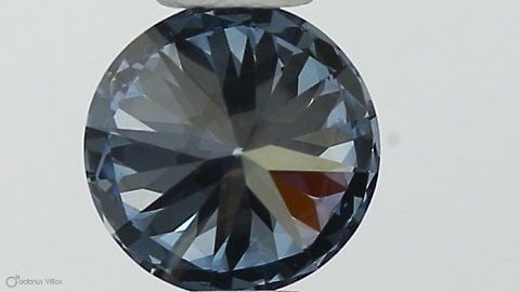 Loose Diamond - ROUND 0.42ct Fancy Vivid Blue VS1: Loose Diamond - ROUND 0.42ct Fancy Vivid Blue VS1 Source: This is a real non-mined Diamond that has been grown in a lab Shape: ROUND Carats: 0.42 Color: Fancy Vivid Blue Certification: IGI Video:
