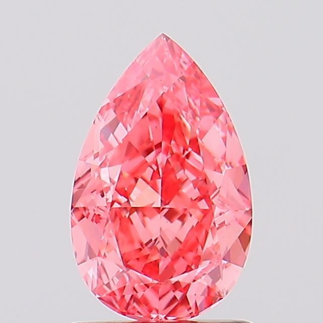 Loose Diamond - PEAR 1.37ct Fancy Vivid Pink VS1: Loose Diamond - PEAR 1.37ct Fancy Vivid Pink VS1 Source: This is a real non-mined Diamond that has been grown in a lab Shape: PEAR Carats: 1.37 Color: Fancy Vivid Pink Certification: IGI Video: