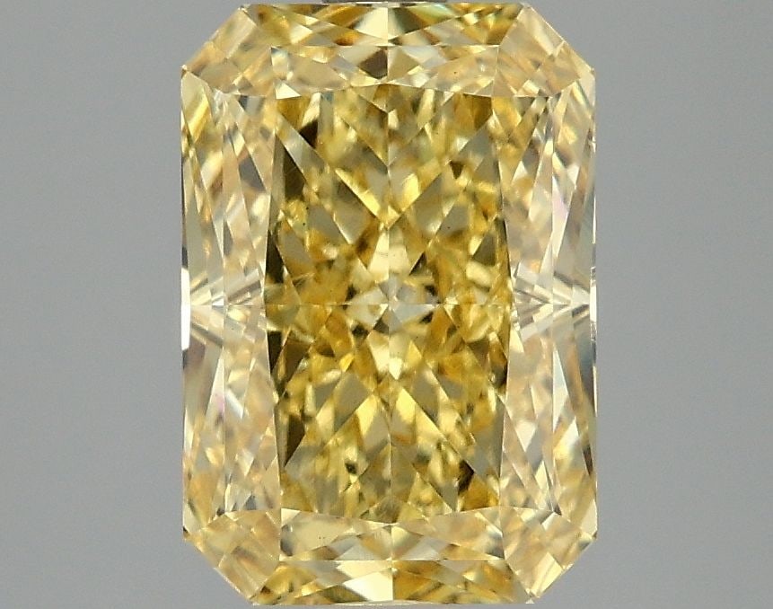 Loose Diamond - RADIANT 3.03ct Fancy Vivid Yellow VS2: Loose Diamond - RADIANT 3.03ct Fancy Vivid Yellow VS2 Source: This is a real non-mined Diamond that has been grown in a lab Shape: RADIANT Carats: 3.03 Color: Fancy Vivid Yellow Certification: IGI Vid