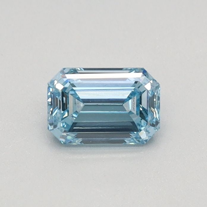 Loose Diamond - EMERALD 0.35ct Fancy Intense Blue VVS2: Loose Diamond - EMERALD 0.35ct Fancy Intense Blue VVS2 Source: This is a real non-mined Diamond that has been grown in a lab Shape: EMERALD Carats: 0.35 Color: Fancy Intense Blue Certification: IGI Vi