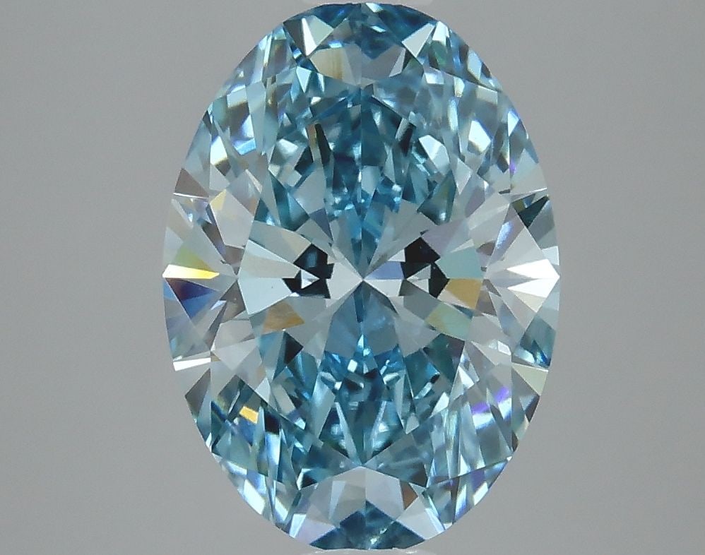 Loose Diamond - OVAL 3.07ct Fancy Vivid Blue VS1 (1 of 1)