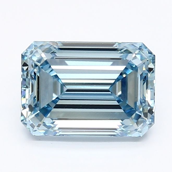 Loose Diamond - EMERALD 1.76ct Fancy Intense Blue VS1: Loose Diamond - EMERALD 1.76ct Fancy Intense Blue VS1 Source: This is a real non-mined Diamond that has been grown in a lab Shape: EMERALD Carats: 1.76 Color: Fancy Intense Blue Certification: IGI Vid