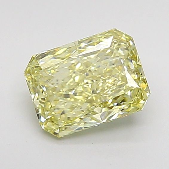 Loose Diamond - RADIANT 1.05ct Fancy Light Yellow VS2: Loose Diamond - RADIANT 1.05ct Fancy Light Yellow VS2 Source: This is a real non-mined Diamond that has been grown in a lab Shape: RADIANT Carats: 1.05 Color: Fancy Light Yellow Certification: IGI Vid