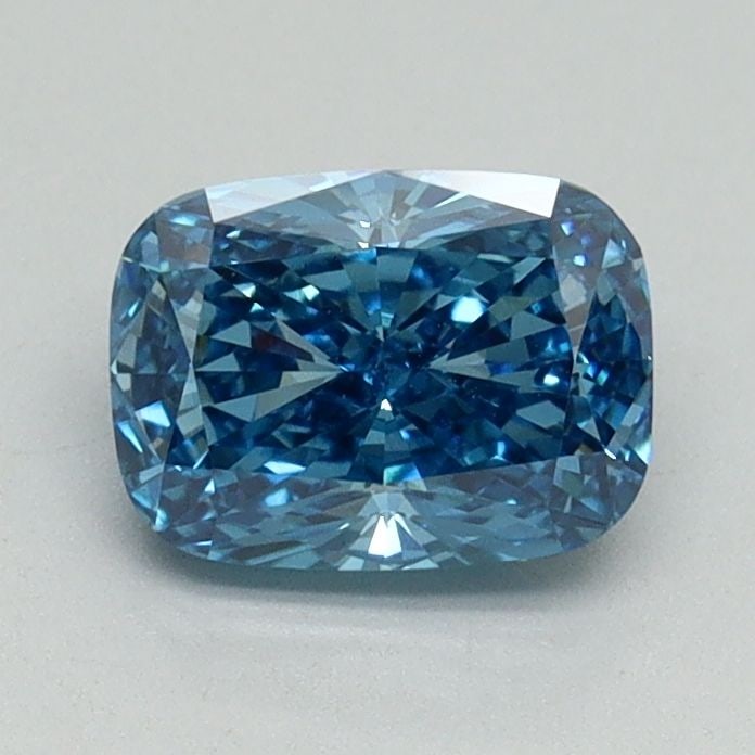 Loose Diamond - CUSHION BRILLIANT 1.03ct Fancy Vivid Blue VS1: Loose Diamond - CUSHION BRILLIANT 1.03ct Fancy Vivid Blue VS1 Source: This is a real non-mined Diamond that has been grown in a lab Shape: CUSHION BRILLIANT Carats: 1.03 Color: Fancy Vivid Blue Certif