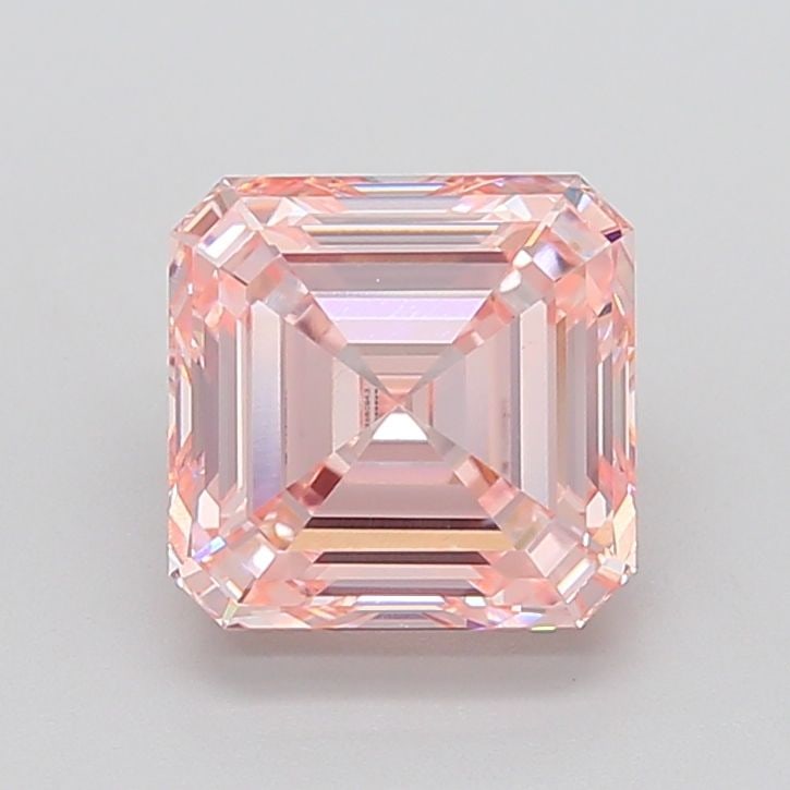 Loose Diamond - ASSCHER 4.39ct Fancy Intense Pink VVS2: Loose Diamond - ASSCHER 4.39ct Fancy Intense Pink VVS2 Source: This is a real non-mined Diamond that has been grown in a lab Shape: ASSCHER Carats: 4.39 Color: Fancy Intense Pink Certification: IGI