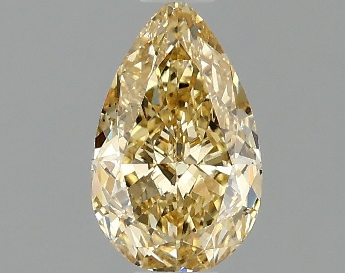 Loose Diamond - PEAR 1.01ct Fancy Intense Yellow VS1: Loose Diamond - PEAR 1.01ct Fancy Intense Yellow VS1 Source: This is a real non-mined Diamond that has been grown in a lab Shape: PEAR Carats: 1.01 Color: Fancy Intense Yellow Certification: IGI