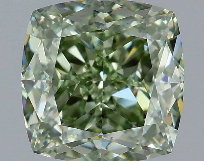 Loose Diamond - CUSHION MODIFIED 1.29ct Fancy Vivid Green VVS2: Loose Diamond - CUSHION MODIFIED 1.29ct Fancy Vivid Green VVS2 Source: This is a real non-mined Diamond that has been grown in a lab Shape: CUSHION MODIFIED Carats: 1.29 Color: Fancy Vivid Green Certi