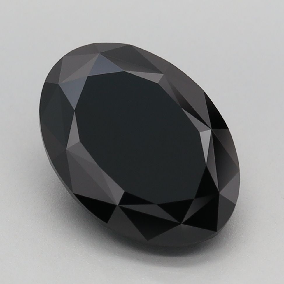 Loose Diamond - OVAL 2.41ct Fancy Black: Loose Diamond - OVAL 2.41ct Fancy Black Source: This is a real non-mined Diamond that has been grown in a lab Shape: OVAL Carats: 2.41 Color: Fancy Black Certification: IGI Video: