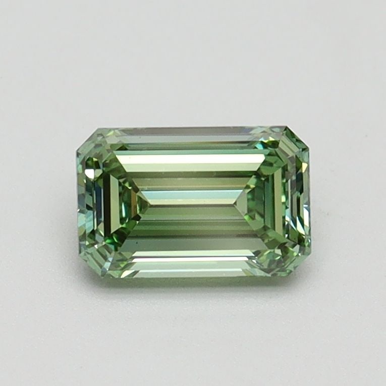 Loose Diamond - EMERALD 0.66ct Fancy Intense Green VS1 (1 of 1)