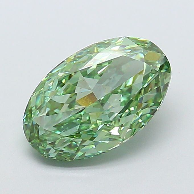 Loose Diamond - OVAL 5.07ct Fancy Vivid Green VS2 (1 of 1)