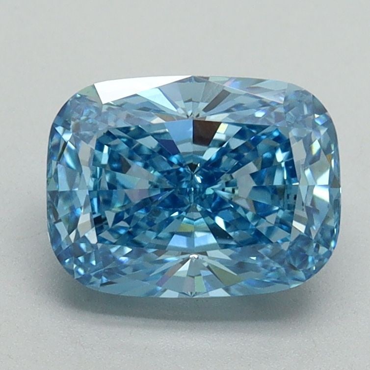 Loose Diamond - CUSHION BRILLIANT 1.75ct Fancy Vivid Blue VS1: Loose Diamond - CUSHION BRILLIANT 1.75ct Fancy Vivid Blue VS1 Source: This is a real non-mined Diamond that has been grown in a lab Shape: CUSHION BRILLIANT Carats: 1.75 Color: Fancy Vivid Blue Certif