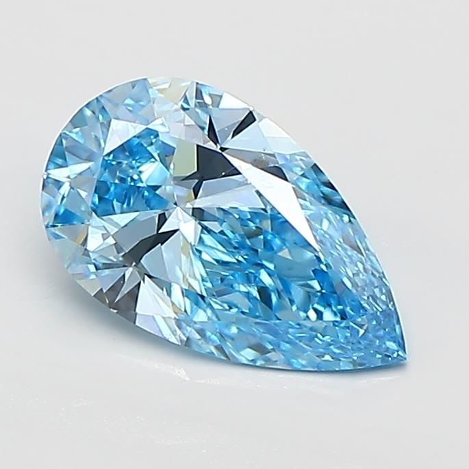 Loose Diamond - PEAR 1.04ct Fancy Vivid Blue VS2: Loose Diamond - PEAR 1.04ct Fancy Vivid Blue VS2 Source: This is a real non-mined Diamond that has been grown in a lab Shape: PEAR Carats: 1.04 Color: Fancy Vivid Blue Certification: IGI Video: