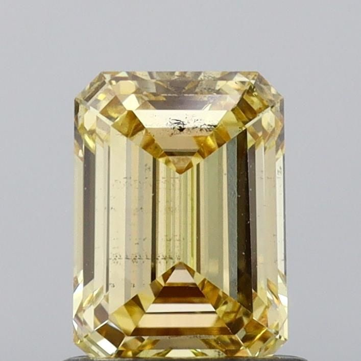 Loose Diamond - EMERALD 1.01ct Fancy Vivid Yellow SI1: Loose Diamond - EMERALD 1.01ct Fancy Vivid Yellow SI1 Source: This is a real non-mined Diamond that has been grown in a lab Shape: EMERALD Carats: 1.01 Color: Fancy Vivid Yellow Certification: NONE Vi