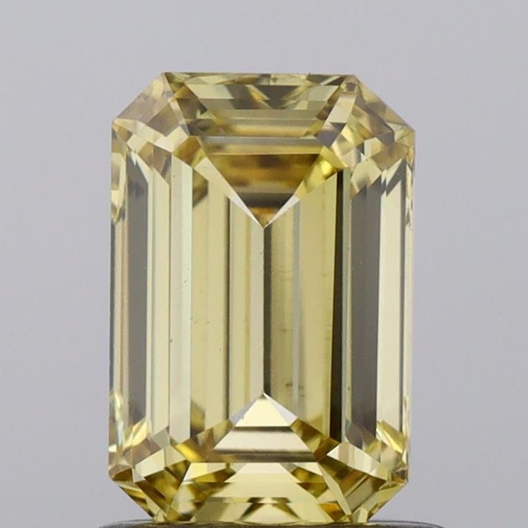 Loose Diamond - RADIANT 1.0ct Fancy Vivid Yellow VS2: Loose Diamond - RADIANT 1.0ct Fancy Vivid Yellow VS2 Source: This is a real non-mined Diamond that has been grown in a lab Shape: RADIANT Carats: 1.0 Color: Fancy Vivid Yellow Certification: NONE Vide